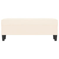 Panca crema 100x35x41 cm in Velluto