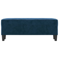 Panca Blu 100x35x41 cm in Velluto