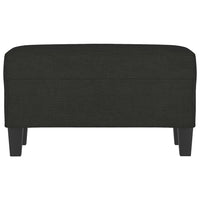 Panca Nero 70x35x41 cm in Tessuto