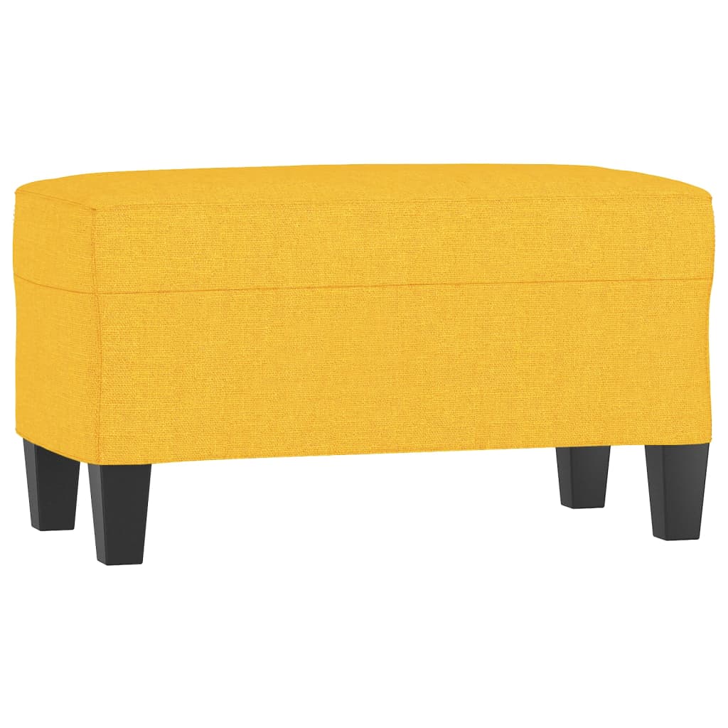 Panca Giallo Chiaro 70x35x41 cm in Tessuto 349436