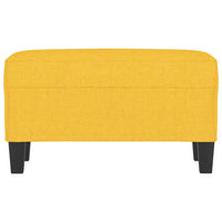 Panca Giallo Chiaro 70x35x41 cm in Tessuto 349436