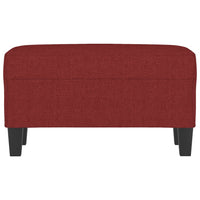 Panca Rosso Vino 70x35x41 cm in Tessuto 349437