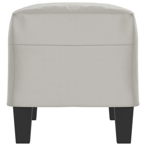 Panca panca 70 x 35 x 41 cm tessuto microfibra grigio chiaro 02_0010694