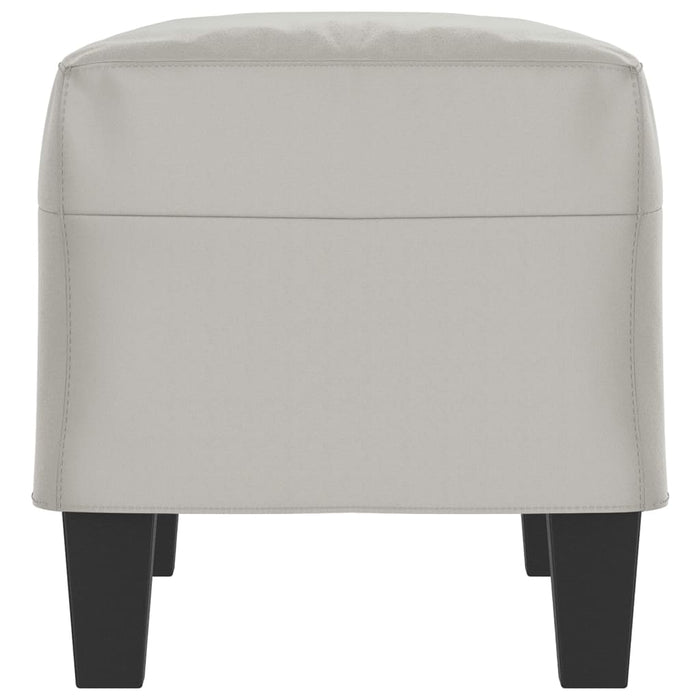 Panca panca 70 x 35 x 41 cm tessuto microfibra grigio chiaro 02_0010694