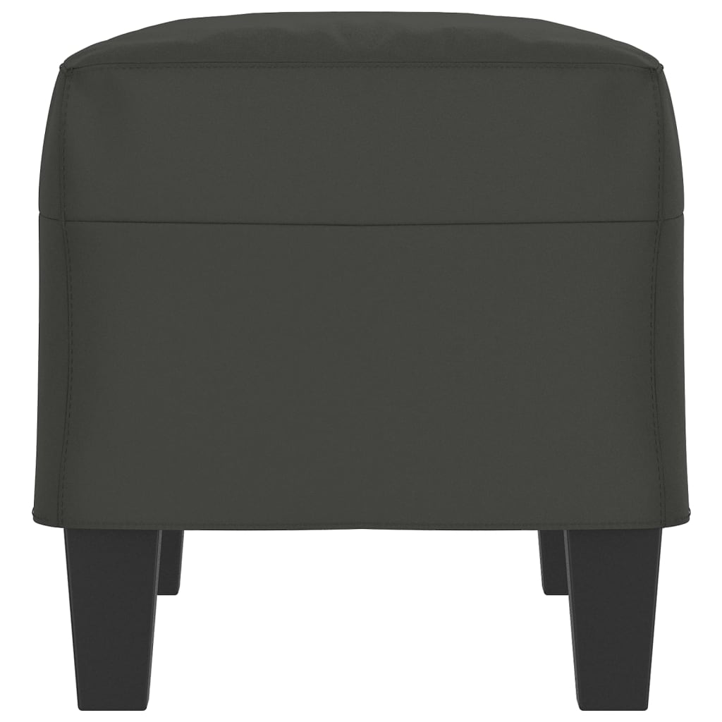 Panca grigio scuro 70x35x41 cm in Microfibra 349447