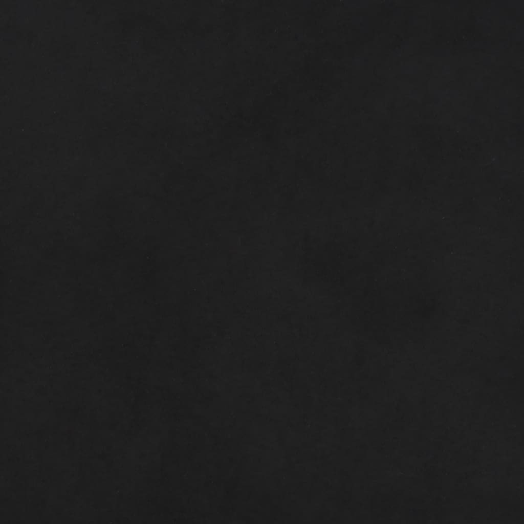 Panca Nera 70x35x41 cm in Microfibra 349448