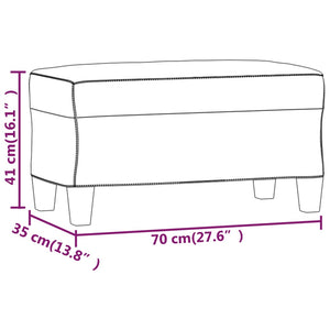 Panca crema 70x35x41 cm in Microfibra 349449