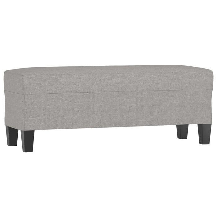 Panca Grigio chiaro 100x35x41 cm in Tessuto 349451