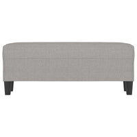 Panca Grigio chiaro 100x35x41 cm in Tessuto 349451