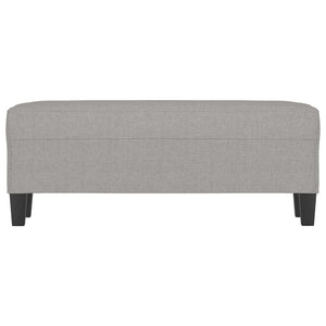 Panca Grigio chiaro 100x35x41 cm in Tessuto 349451