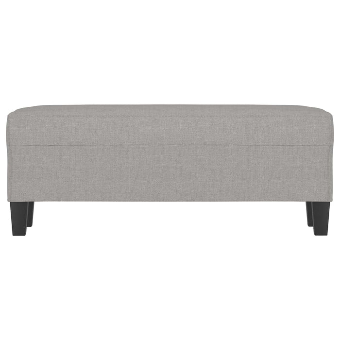 Panca Grigio chiaro 100x35x41 cm in Tessuto 349451