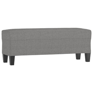 Panca Grigio Scuro 100x35x41 cm in Tessuto