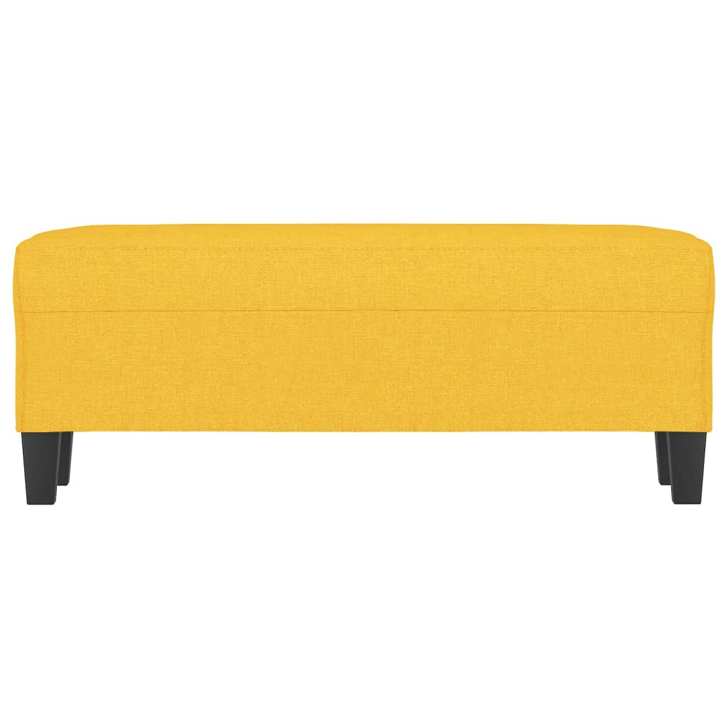 Panca Giallo Chiaro 100x35x41 cm in Tessuto 349456