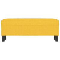 Panca Giallo Chiaro 100x35x41 cm in Tessuto 349456