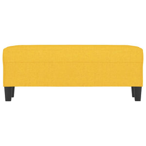 Panca Giallo Chiaro 100x35x41 cm in Tessuto 349456