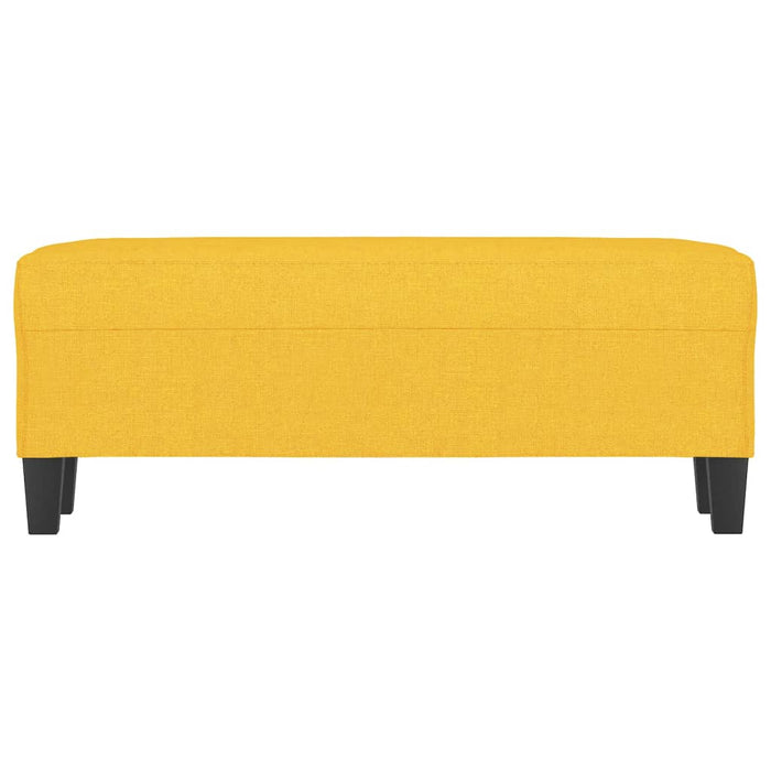 Panca Giallo Chiaro 100x35x41 cm in Tessuto 349456