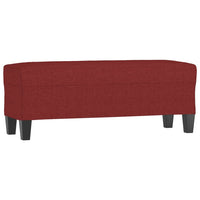 Panca Rosso Vino 100x35x41 cm in Tessuto 349457
