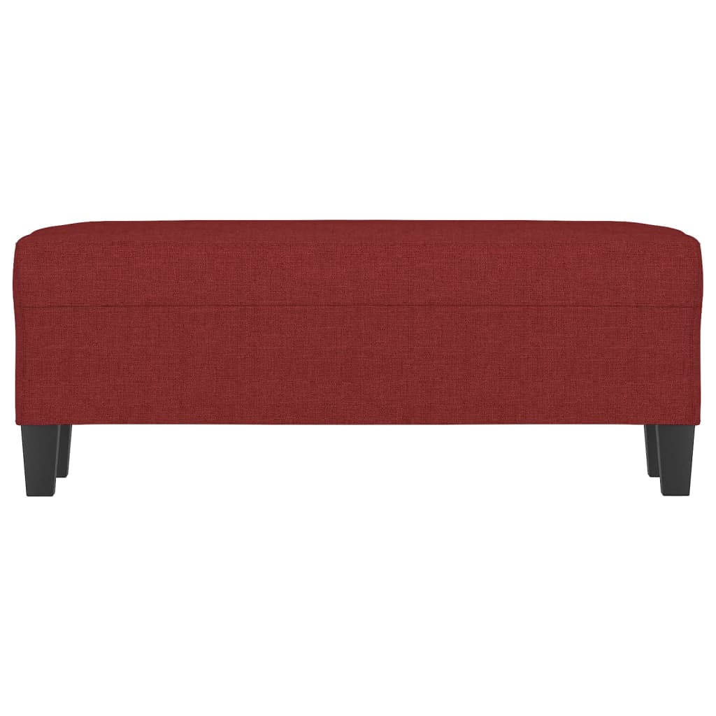Panca Rosso Vino 100x35x41 cm in Tessuto 349457