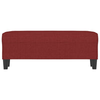 Panca Rosso Vino 100x35x41 cm in Tessuto 349457