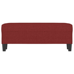 Panca Rosso Vino 100x35x41 cm in Tessuto 349457