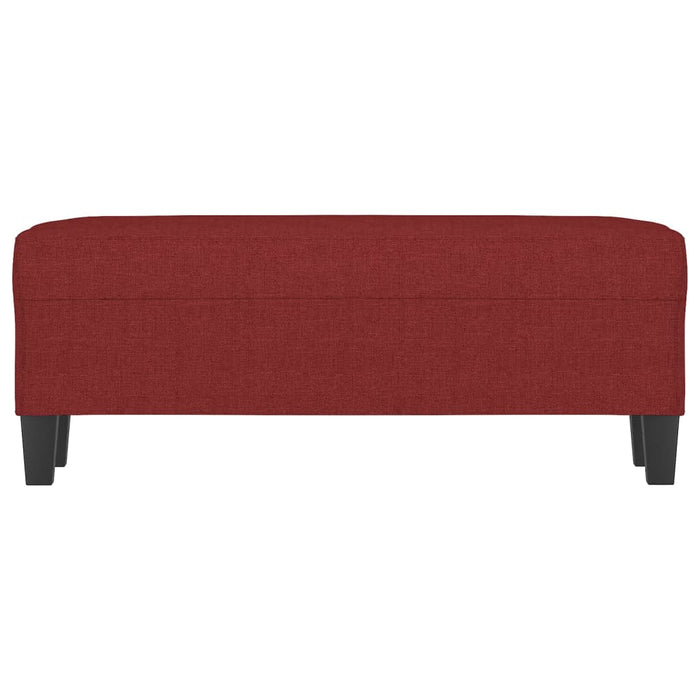 Panca Rosso Vino 100x35x41 cm in Tessuto 349457