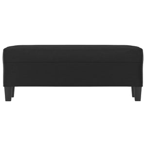 Panca Nera 100x35x41 cm in Similpelle