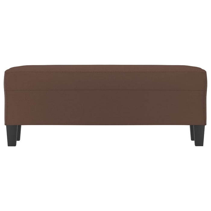 Panca Marrone 100x35x41 cm in Similpelle 349461