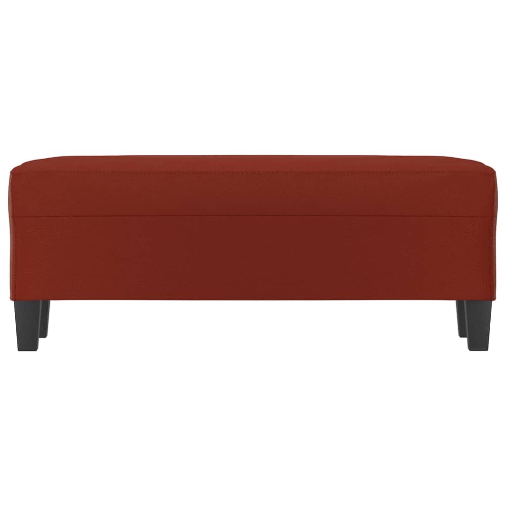 Panca Rosso Vino 100x35x41 cm in Similpelle cod mxl 60552