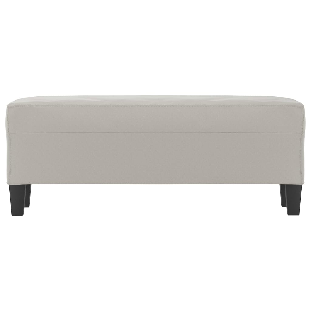 Panca Grigio Chiaro 100x35x41 cm in Microfibra cod mxl 60559