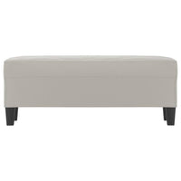 Panca Grigio Chiaro 100x35x41 cm in Microfibra cod mxl 60559