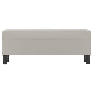 Panca Grigio Chiaro 100x35x41 cm in Microfibra cod mxl 60559