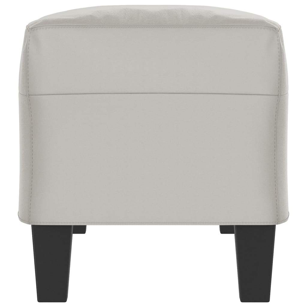 Panca Grigio Chiaro 100x35x41 cm in Microfibra cod mxl 60559