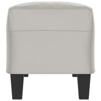 Panca Grigio Chiaro 100x35x41 cm in Microfibra 349466