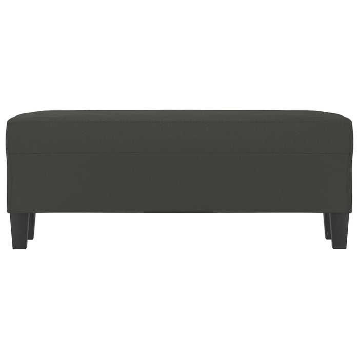 vidaXL Panca grigio scuro 100x35x41 cm in Microfibra