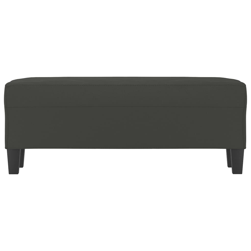 Panca grigio scuro 100x35x41 cm in Microfibra 349467