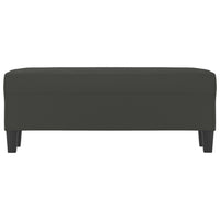 Panca grigio scuro 100x35x41 cm in Microfibra 349467