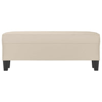 Panca crema 100x35x41 cm in Microfibra cod mxl 65676