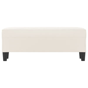 Panca beige 100x35x41 cm in Microfibra 349470