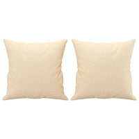 Cuscini Decorativi 2 pz Crema 40x40 cm in Tessuto 349473