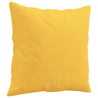 Cuscini Decorativi 2 pz Giallo Chiaro 40x40 cm in Tessuto 349476
