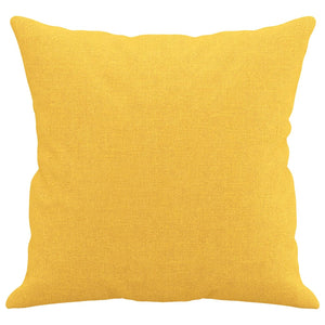 Cuscini Decorativi 2 pz Giallo Chiaro 40x40 cm in Tessuto 349476