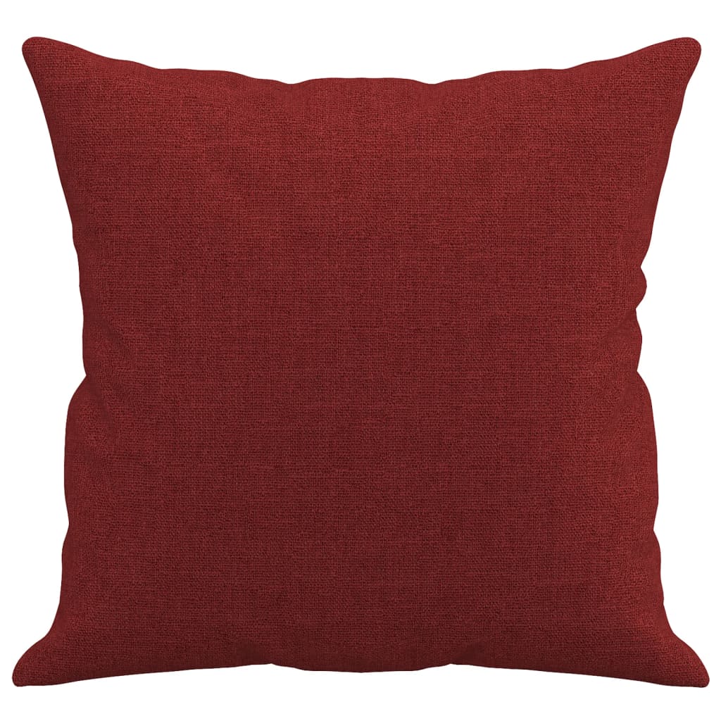 Cuscini Decorativi 2 pz Rosso Vino 40x40 cm in Tessuto 349477