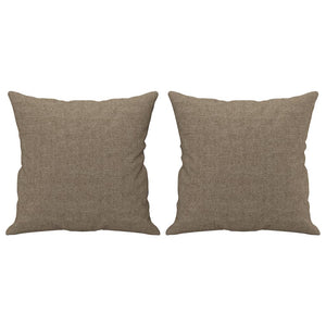 Cuscini Decorativi 2 pz Tortora 40x40 cm in Tessuto 349478