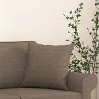 Cuscini Decorativi 2 pz Tortora 40x40 cm in Tessuto 349478