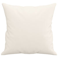 Cuscini Decorativi 2pz Crema 40x40 cm in Similpelle 349480