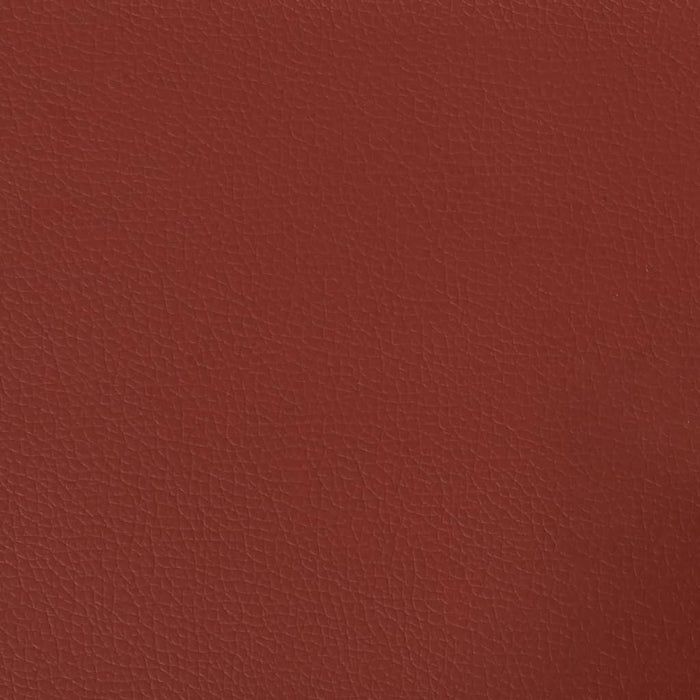 Cuscini Decorativi 2pz Rosso Vino 40x40 cm in Similpelle