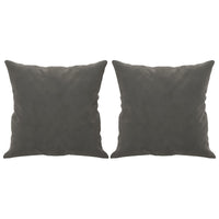Cuscini Decorativi 2 pz Grigio Scuro 40x40 cm in Velluto 349486