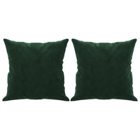 Cuscini Decorativi 2 pz Verde Scuro 40x40 cm in Velluto