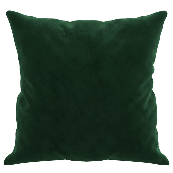 Cuscini Decorativi 2 pz Verde Scuro 40x40 cm in Velluto