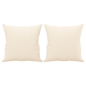 Cuscini Decorativi 2 pz Crema 40x40 cm in Velluto 349493